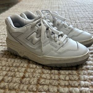 New Balance 550 Gray and White Sneakers